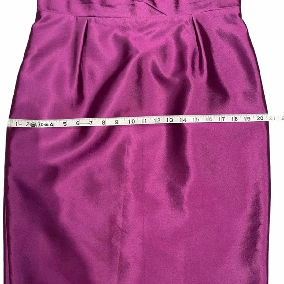 L.K. Bennett Silk Wool Purple Shift Sheath Dress - Picture 15 of 16